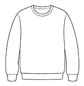 Embroidered sweatshirt for St Aldrich's Primary School